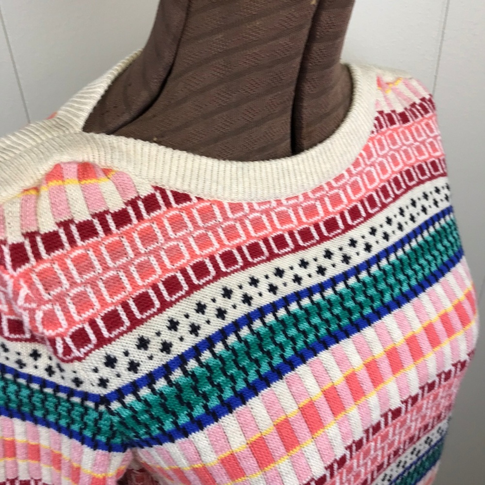 TALBOTS Boatneck Multi-Colored Sweater M - Picture 6 of 7